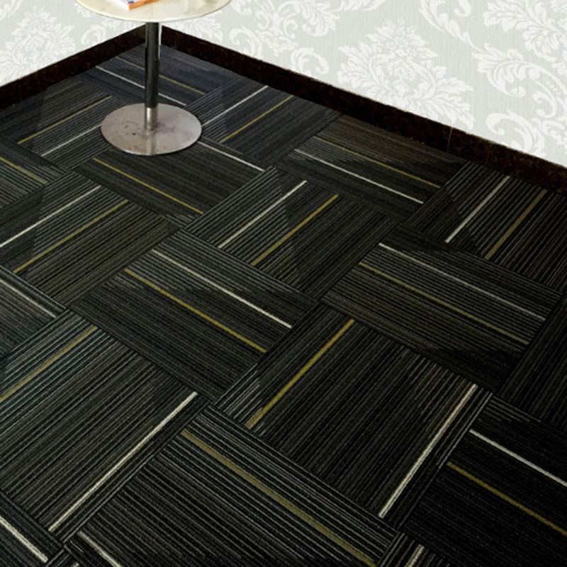 Koadclo | Dark Color Level Loop Carpet Tile – Non-Slip Self-Adhesive Indoor Office Carpet Squares