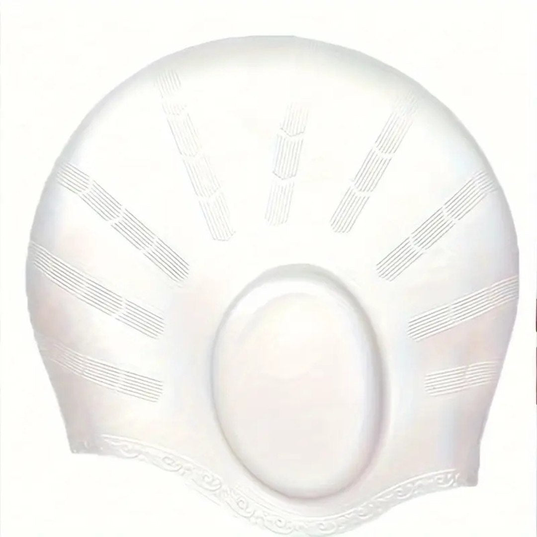 Koadclo | HydroFit – Silicone Swim Cap with Ear Protection – Reusable Waterproof Swimming Cap