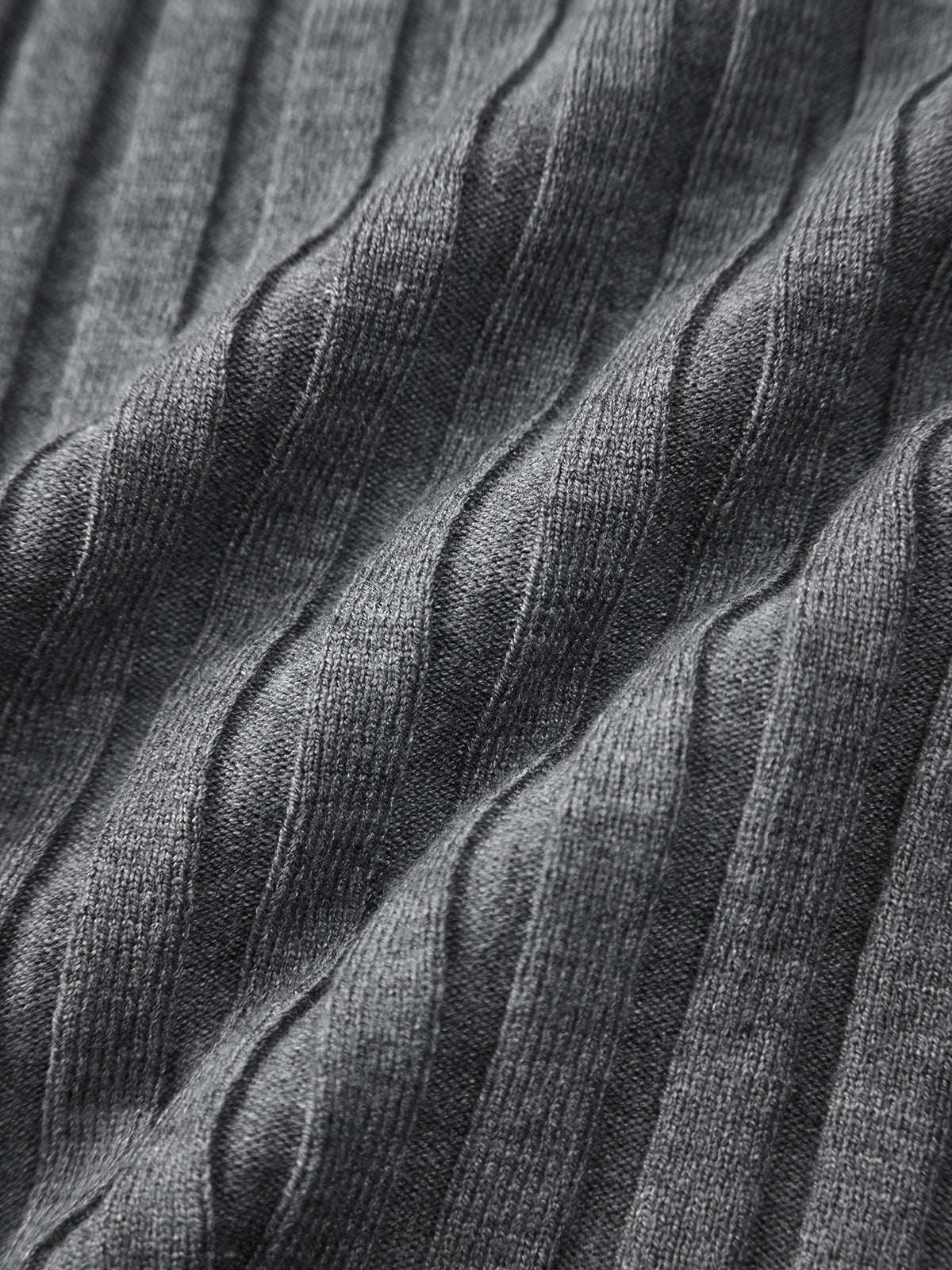Solid Textured V-neck Knit Top for Women Casual Wear