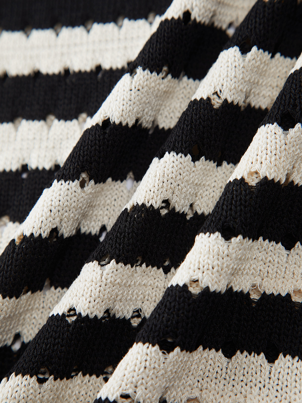 Classy Stripe Crochet Sweater Vest for Women Handmade Knitwear