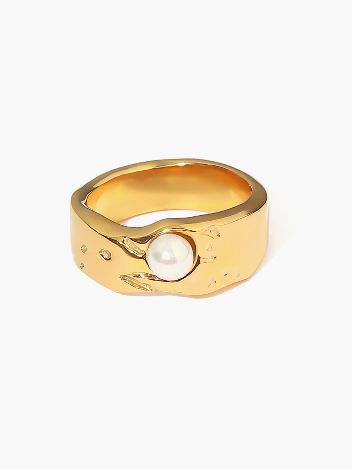 Pearl Of Joy Ring Elegant Handmade Sterling Silver