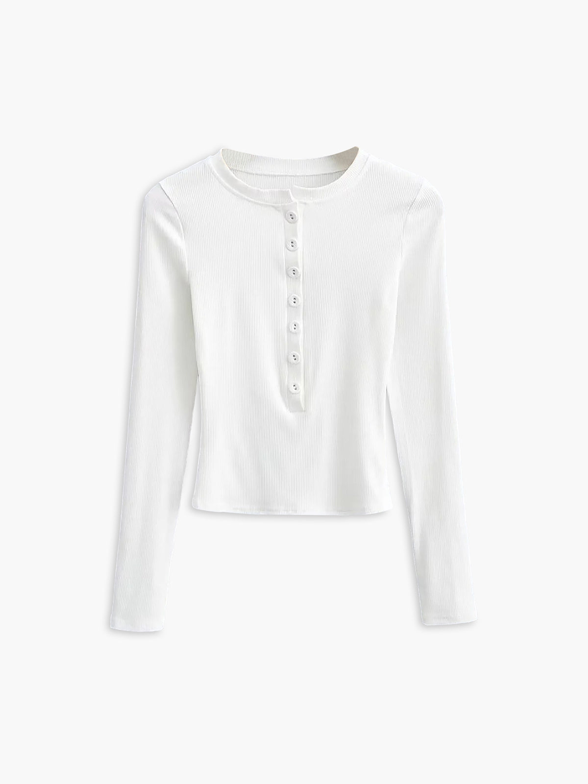 Button Down Long Sleeve Crop Shirt, Women's Trendy Casual Top
