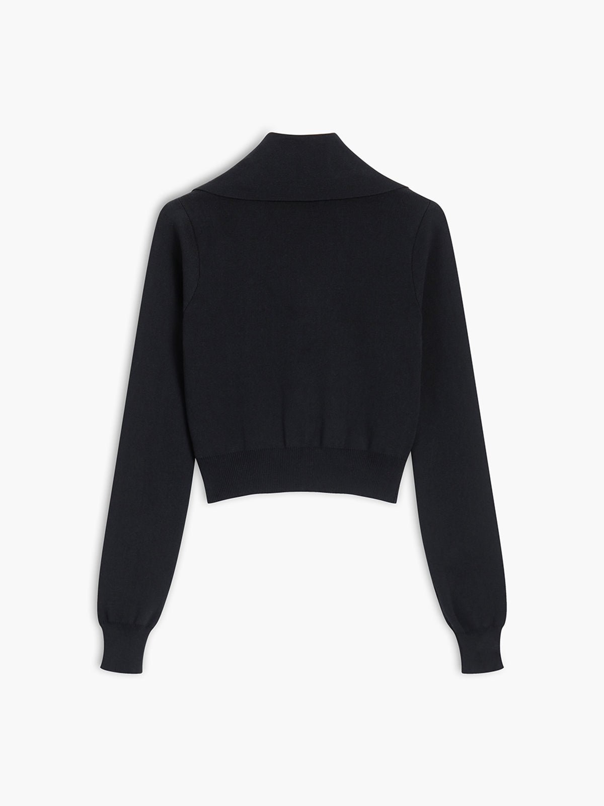 Buckle Up Long Sleeve Knit Top Comfortable Fashion Essential