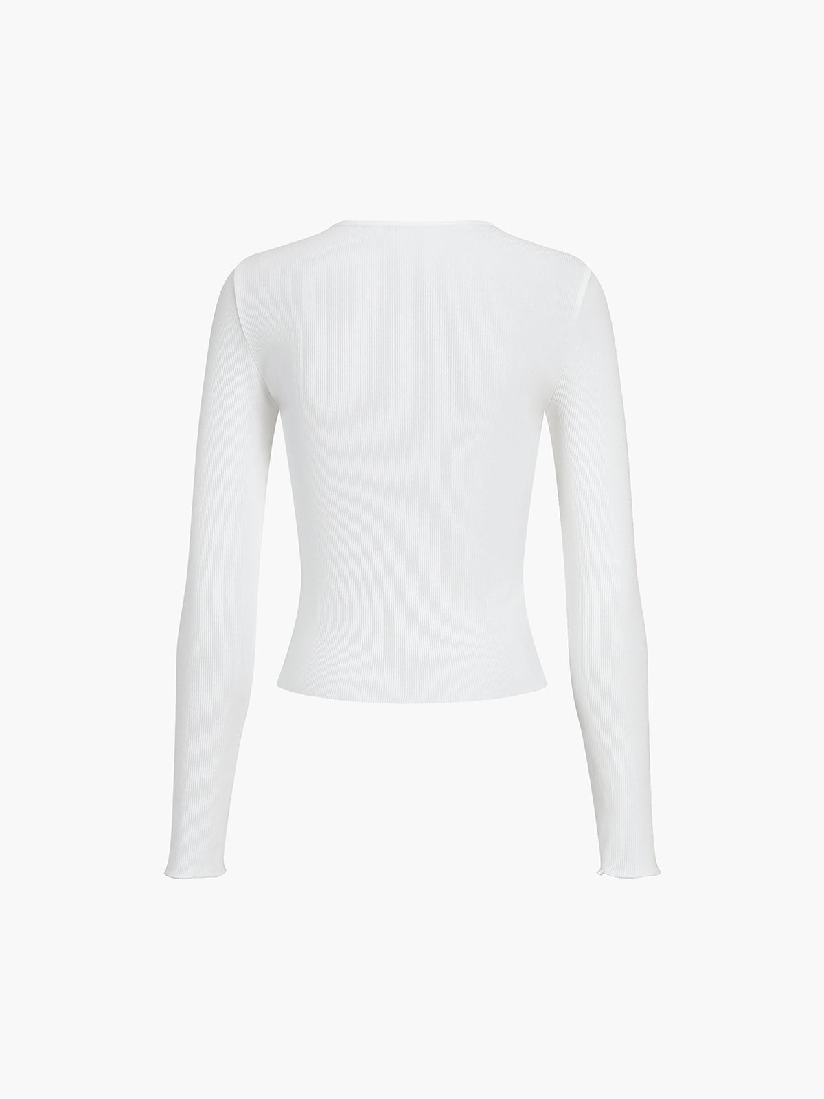 Everyday Rib Long Sleeve Top for Women Comfort Fit