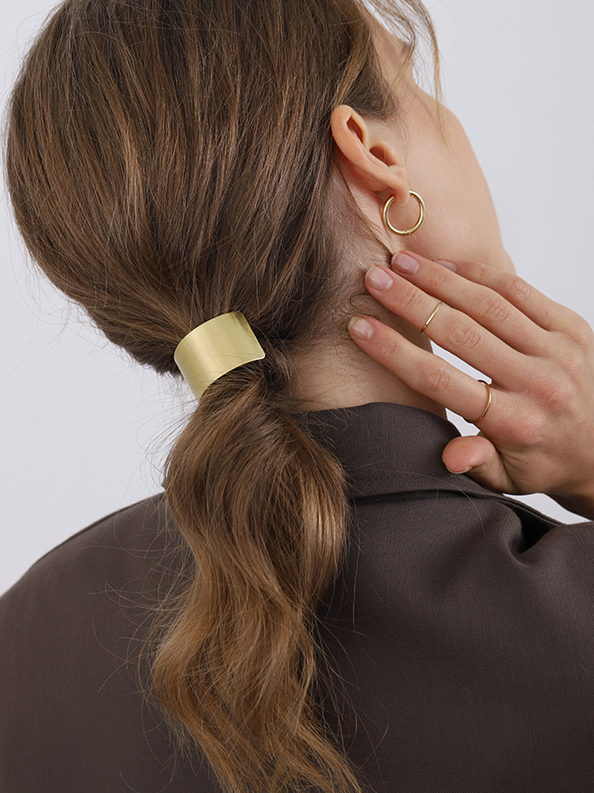 Metallic Hair Cuff Flexible Styling Accessory for Women and Men