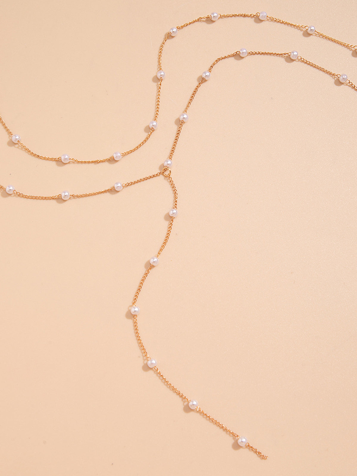 Gold Plated Handmade Pearl Necklace for Women, Elegant Bridal Jewelry