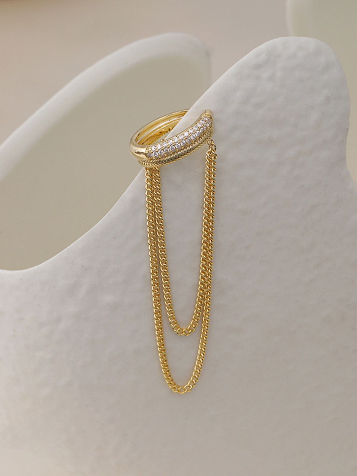 Tassel Single Ear Bone Clip, Stylish Non-Piercing Cartilage Earring
