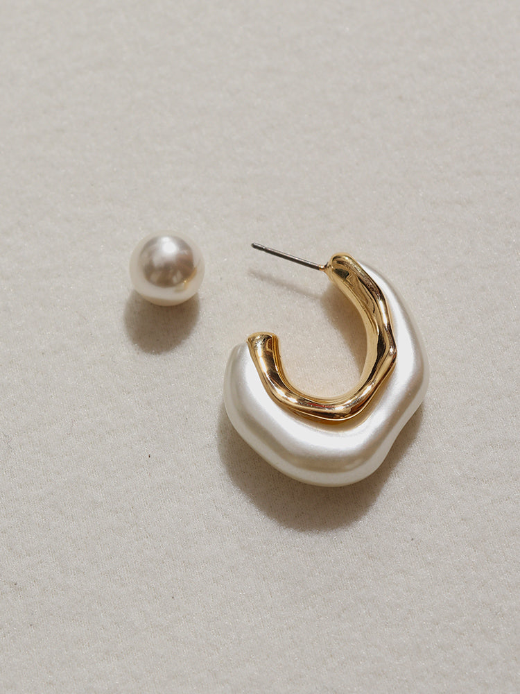 Silver Needle Pearl Earrings - Elegant Handcrafted Bridal Jewelry