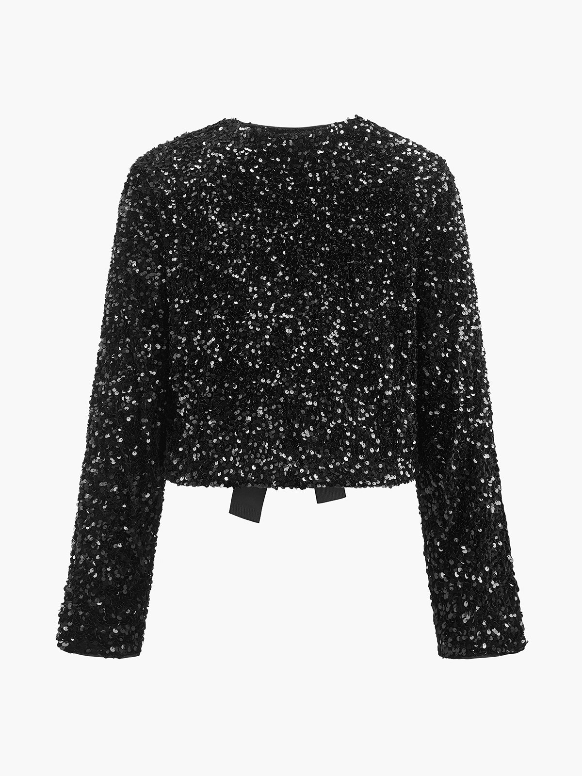 Sequins Velvet Bow Blazer Luxurious Evening Formal Wear