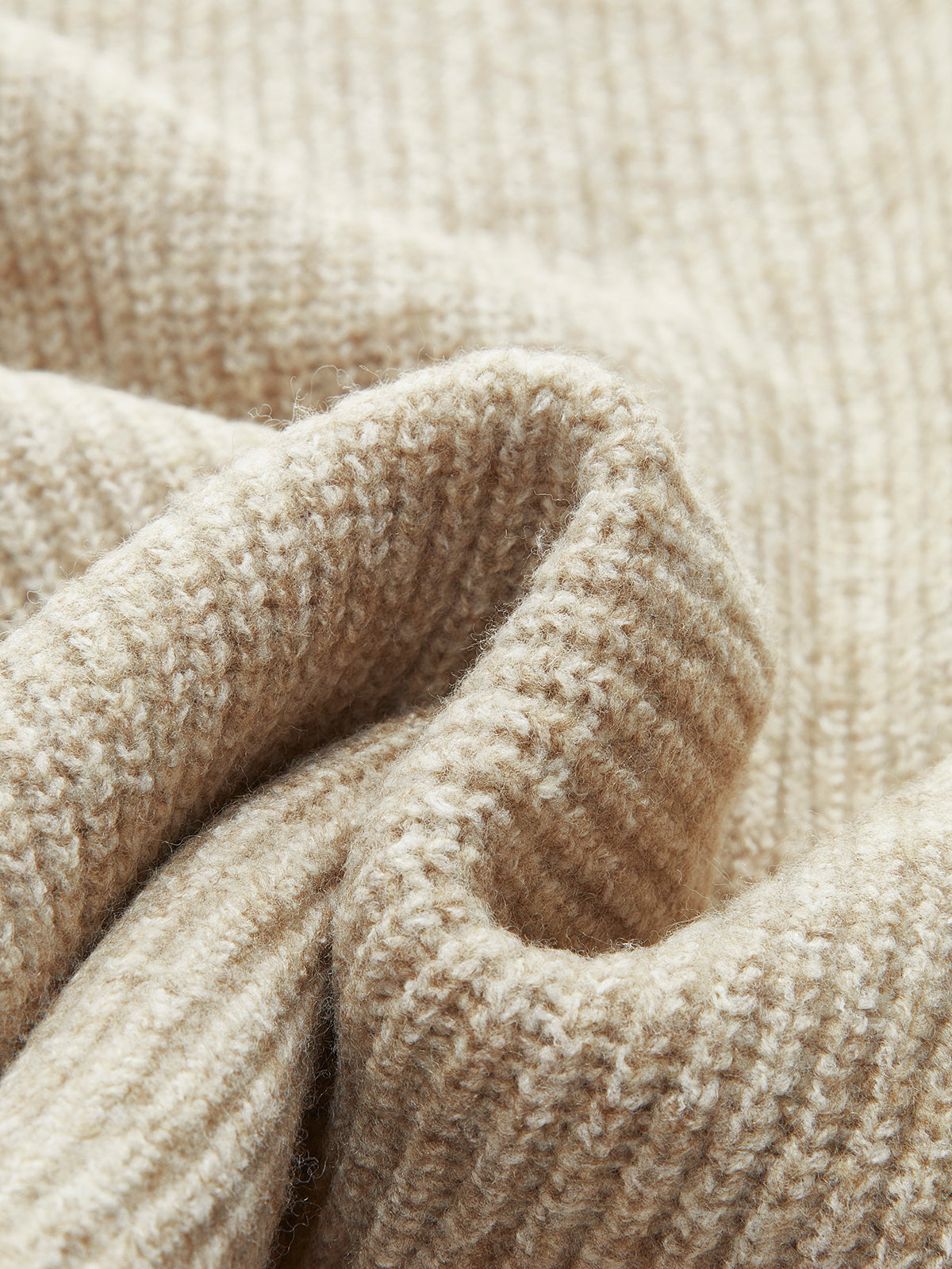 Wool-Blend Zipper Sweater Co-ords with Front Pockets for Women