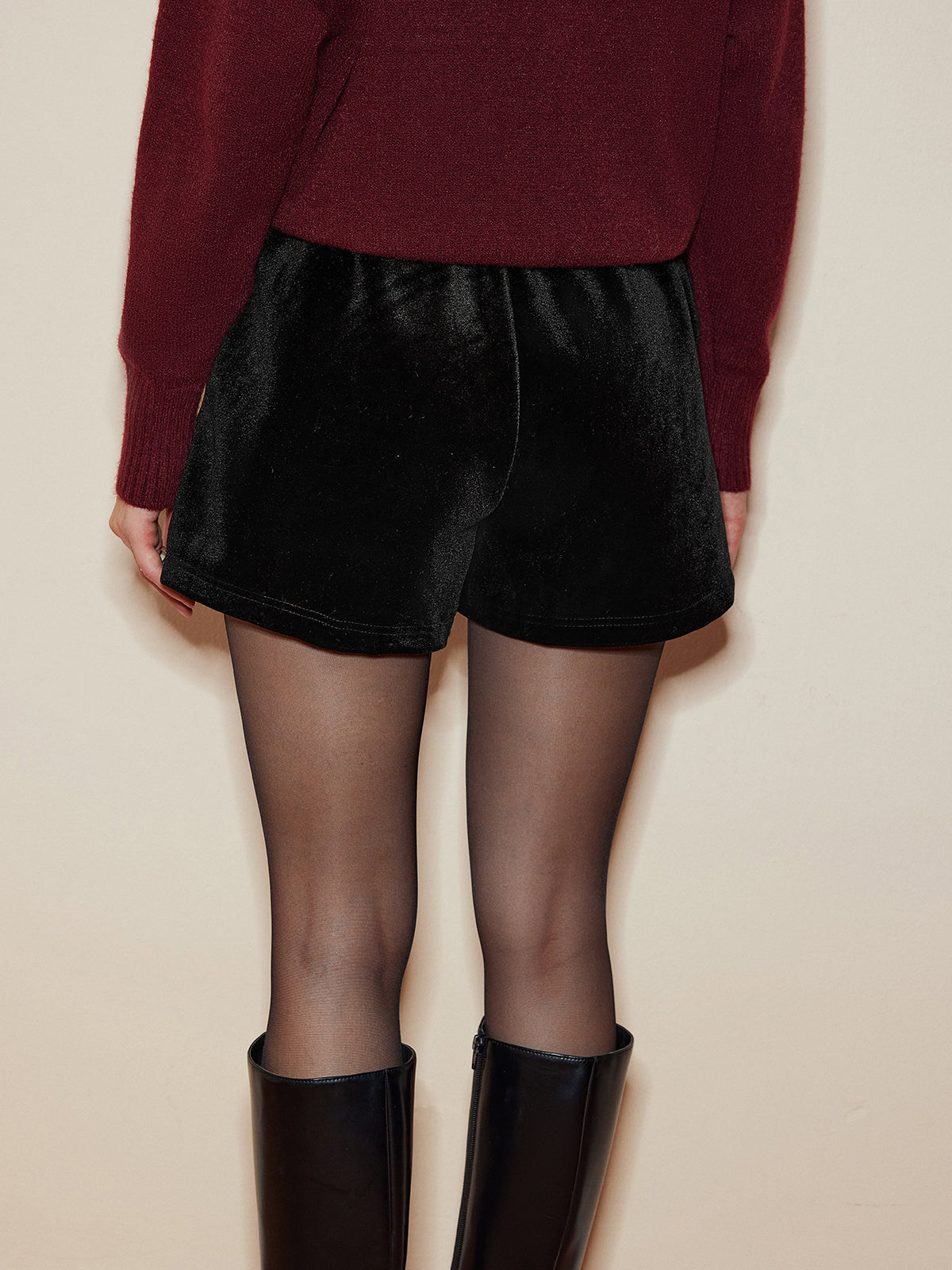 Velvet Cozy Shorts for Casual Wear Comfort
