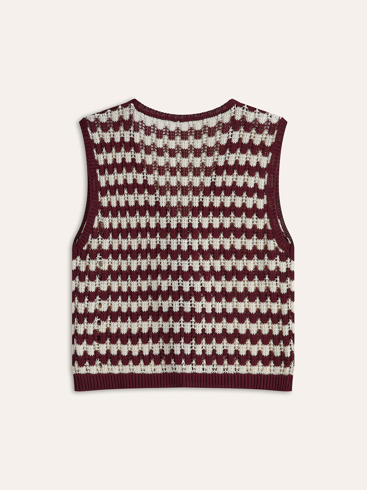 Contrast Bow-Tie Knit Top for Women Casual Wear