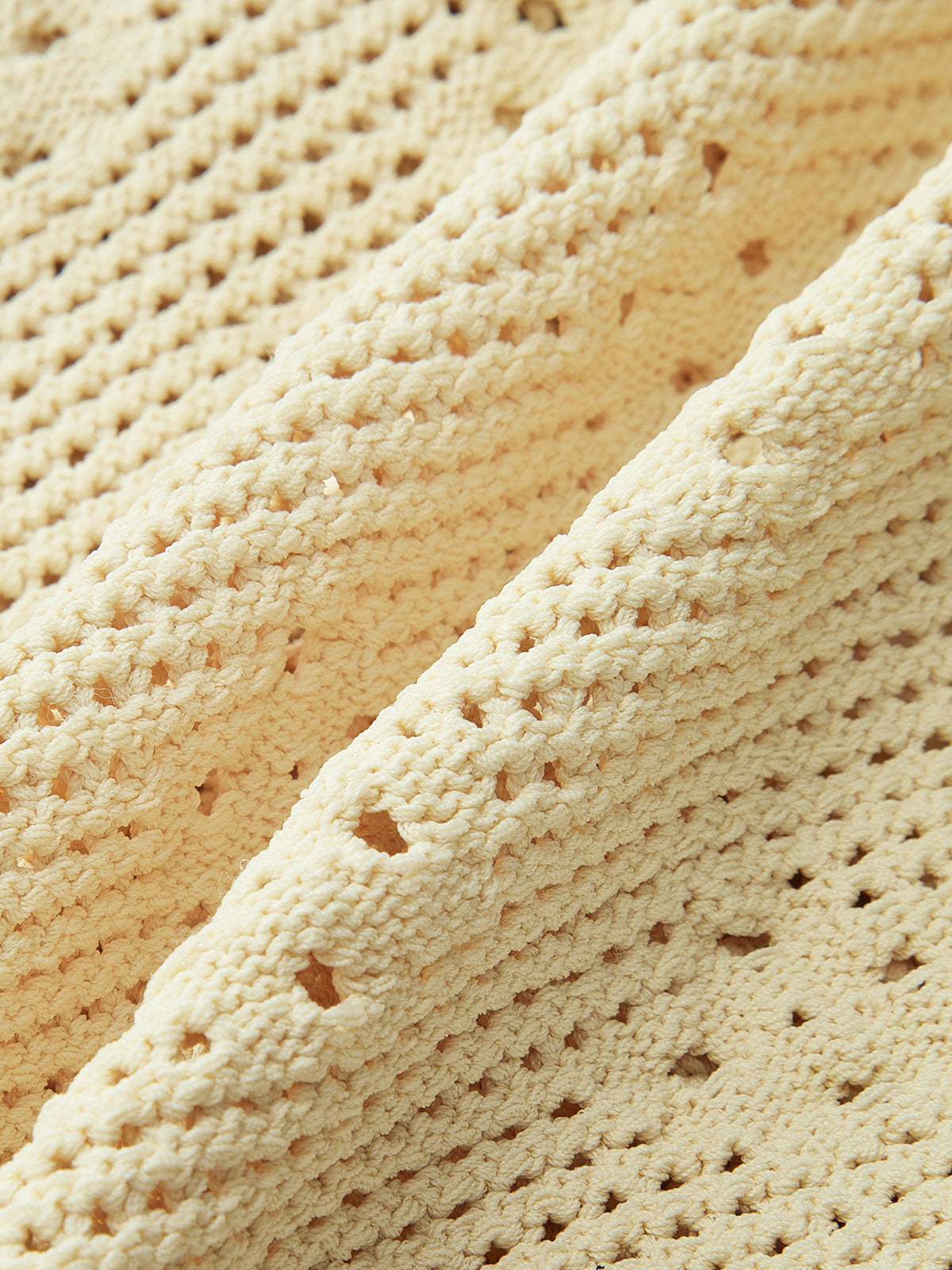 Crochet Knit Vest with Floral Detail Handmade Womenswear Fashion