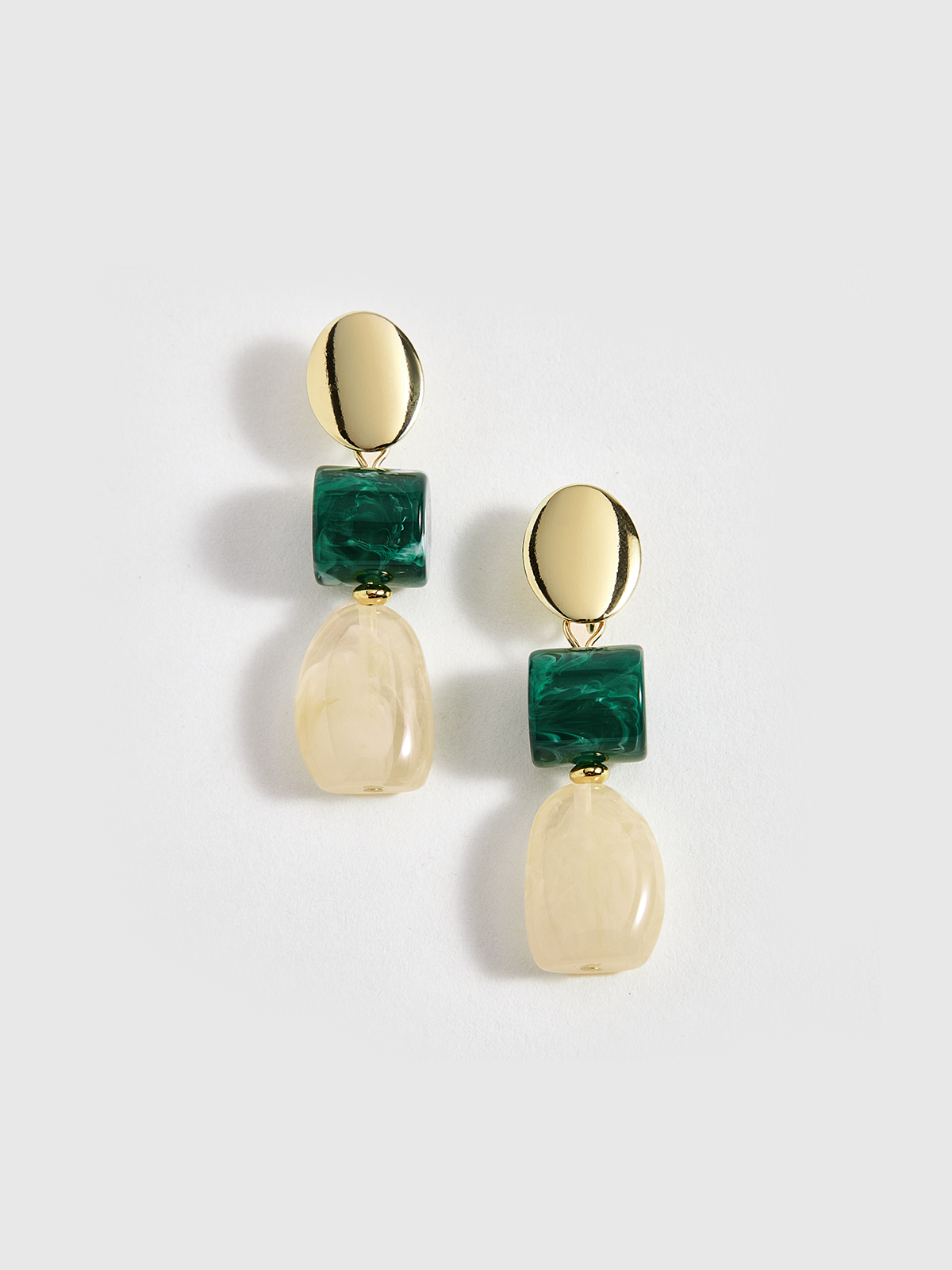 Geometric Drop Earrings Trendy Statement Fashion Accessory