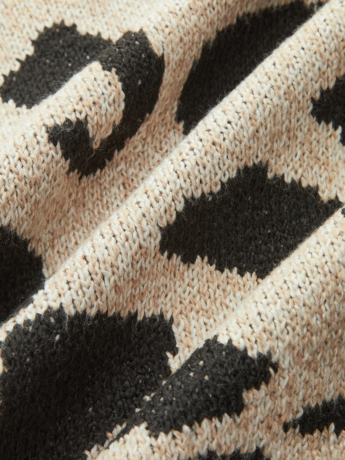 Leopard Print Wool Blend Sweater Vest for Women Casual Layering