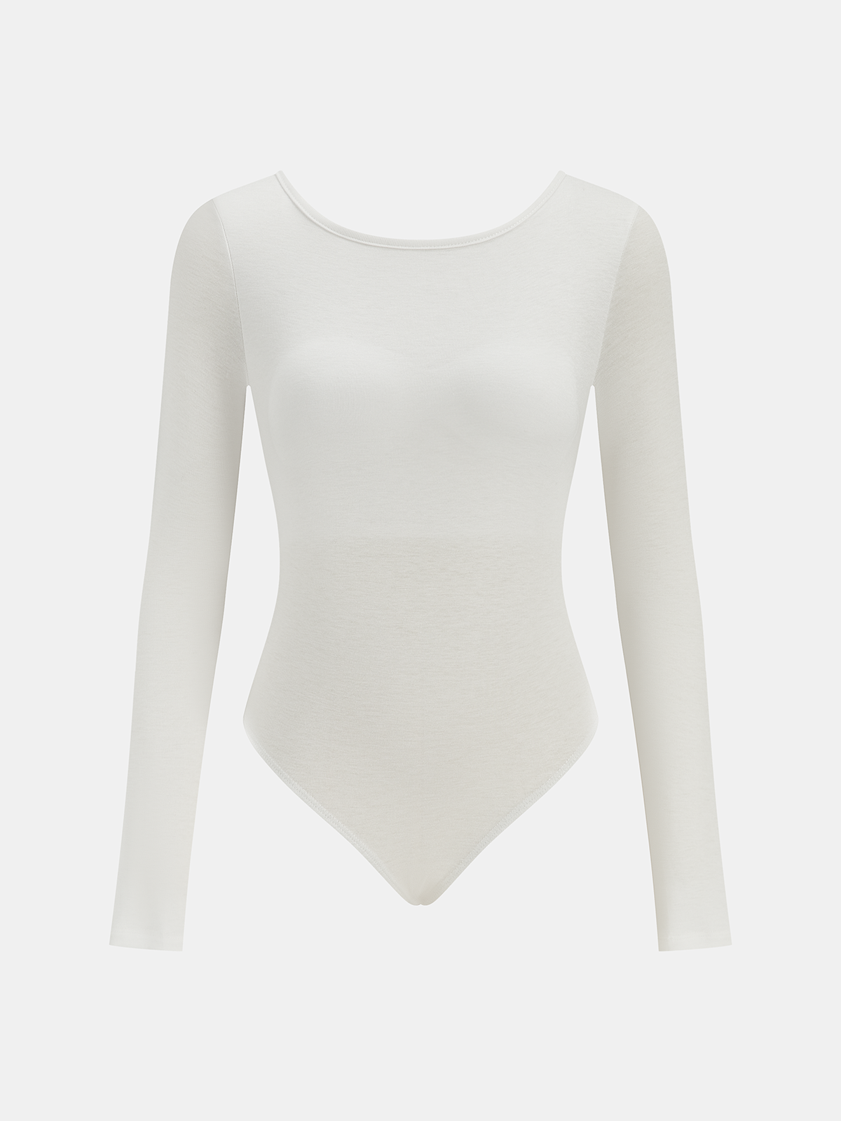 Bra-Free Long Sleeve Backless Bodysuit for Women, Comfortable Stretch Fit