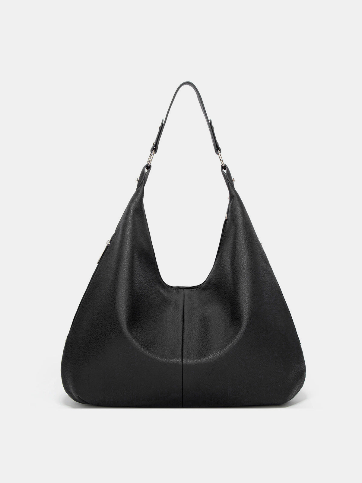 PU Leather Hobo Bag Spacious Everyday Shoulder Handbag