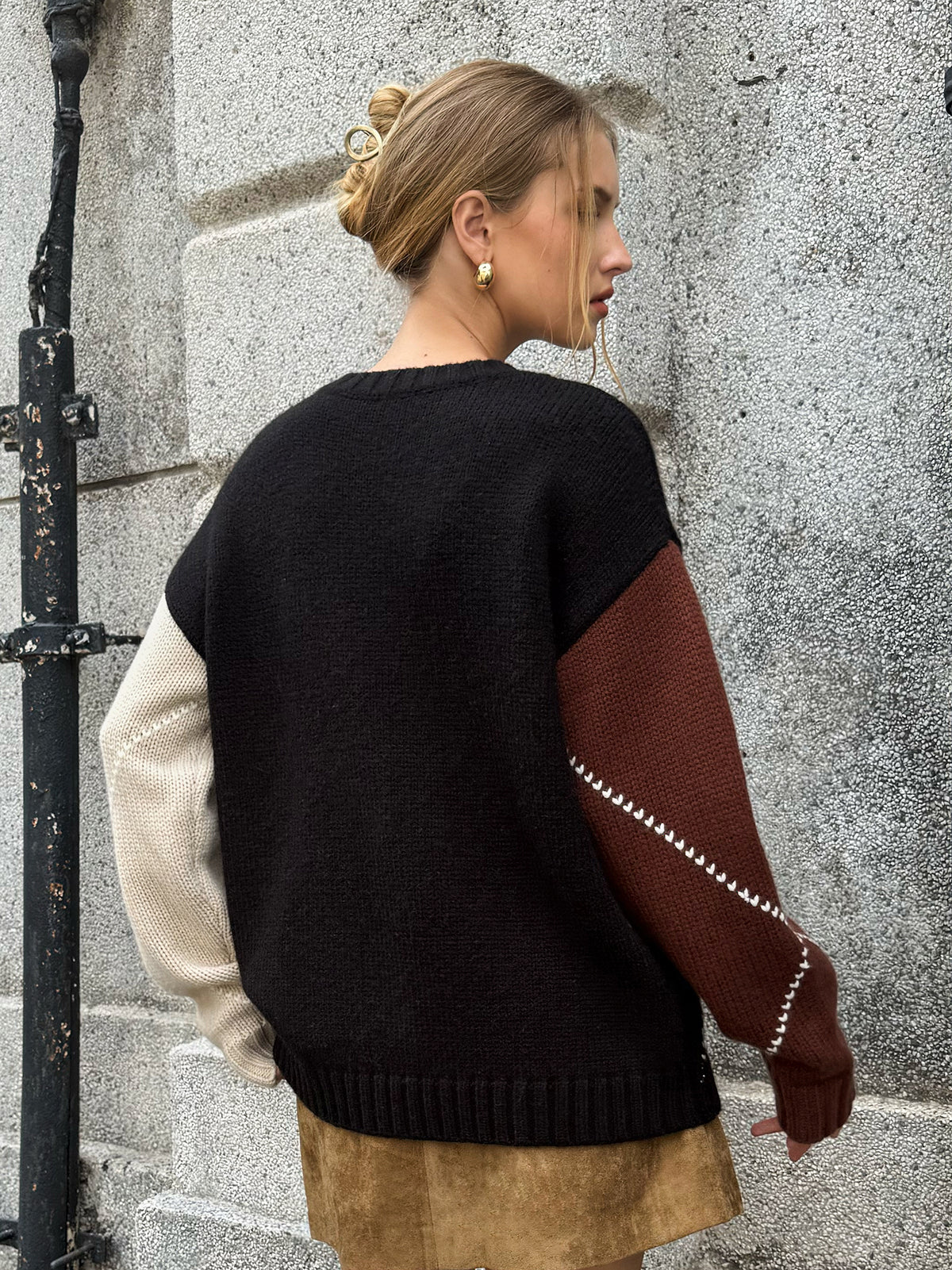 Multi-Color Argyle Wool-Blend Sweater for All Seasons Comfort