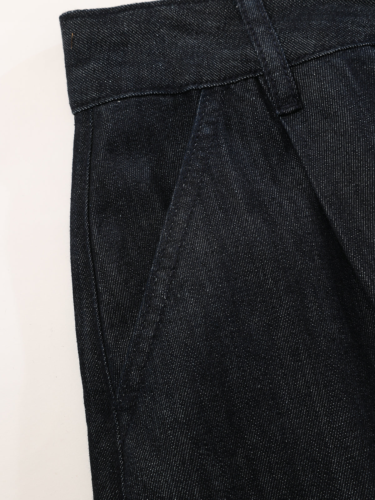 High-Waist Denim Extra Long Wide-Leg Pants for Women with Elastic Waistband