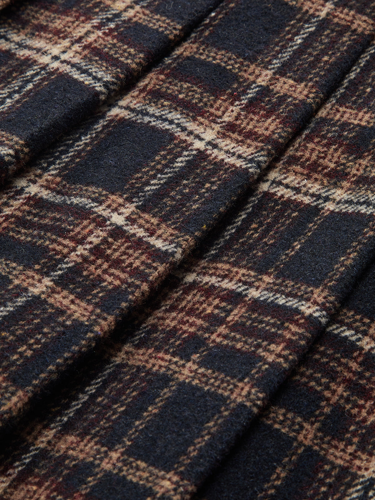 Buckle Detail Plaid Pleated Mini Skirt for School Uniform Look