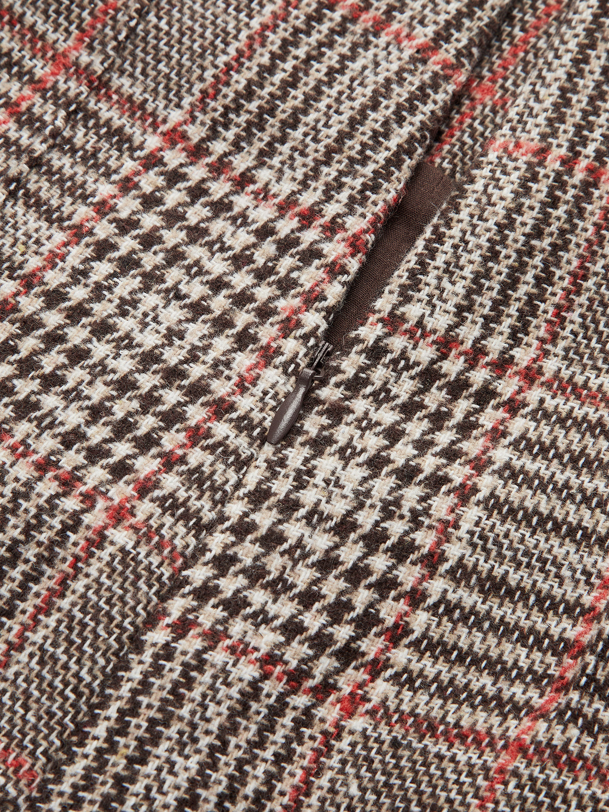 High-Waist Plaid Tweed Shorts for Elegant Office Wear