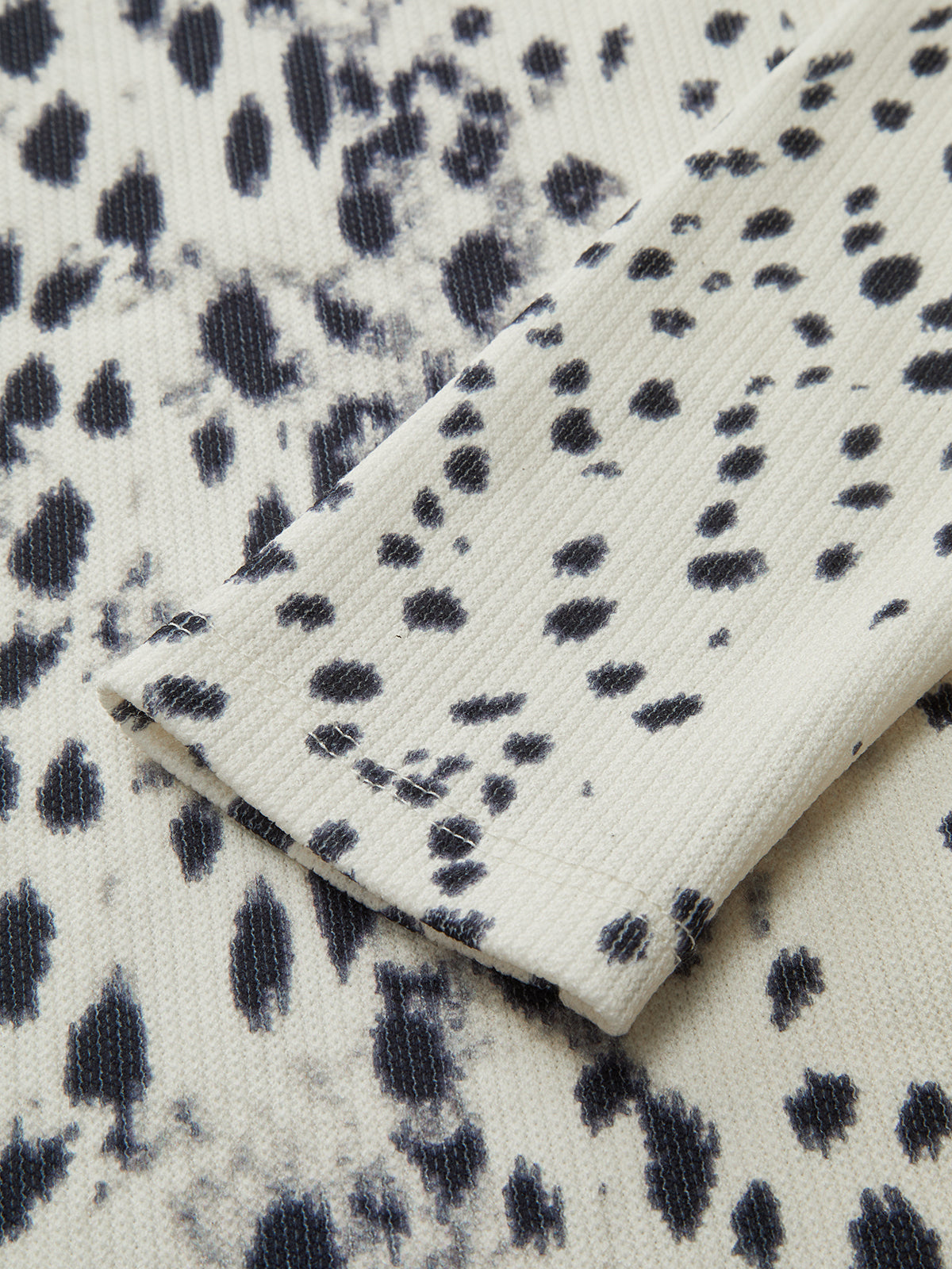 Leopard Print Ribbed Mock Neck Top Women's Trendy Long Sleeve Pullover