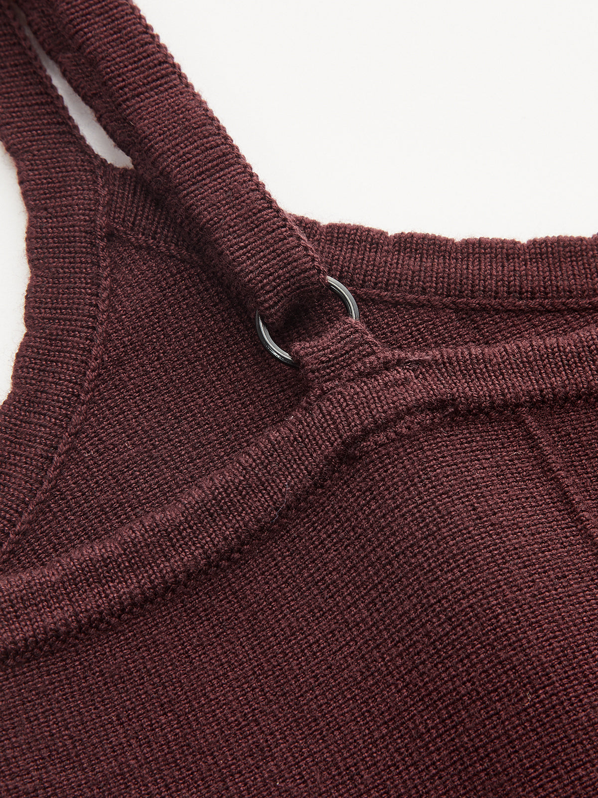Umbrella Hem Knit Cami Mini Dress Trendy Summer Casual