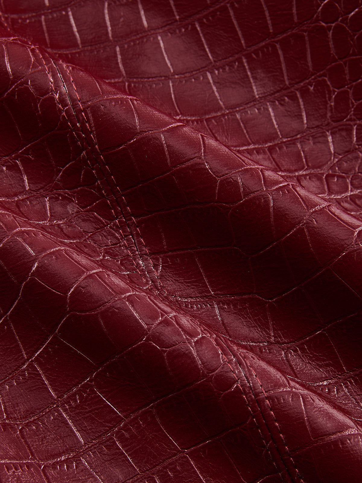 Belted Crocodile-Embossed Blazer for Women with Pockets