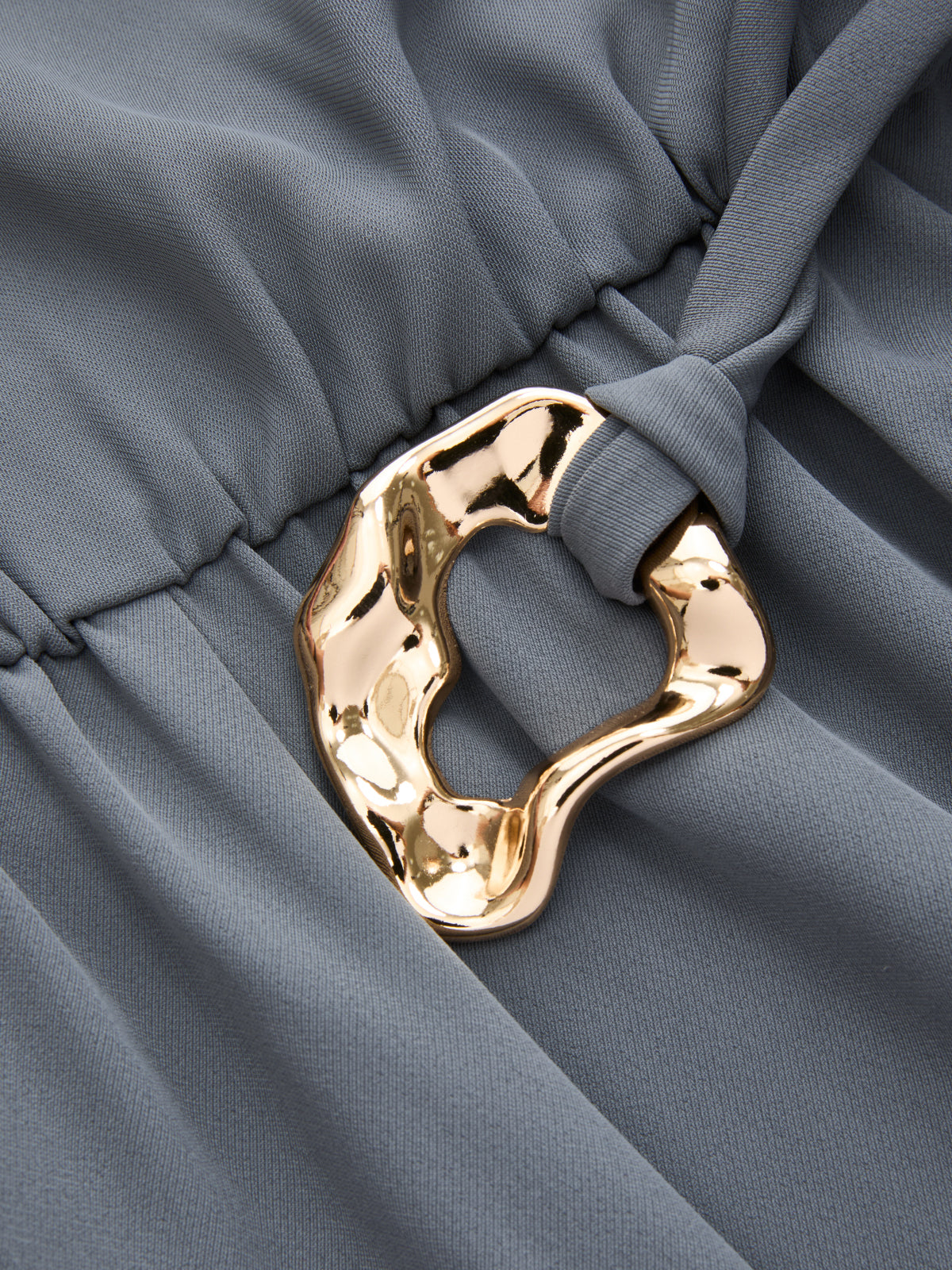Belted One-Shoulder Draped Jumpsuit Elegant Evening Wear