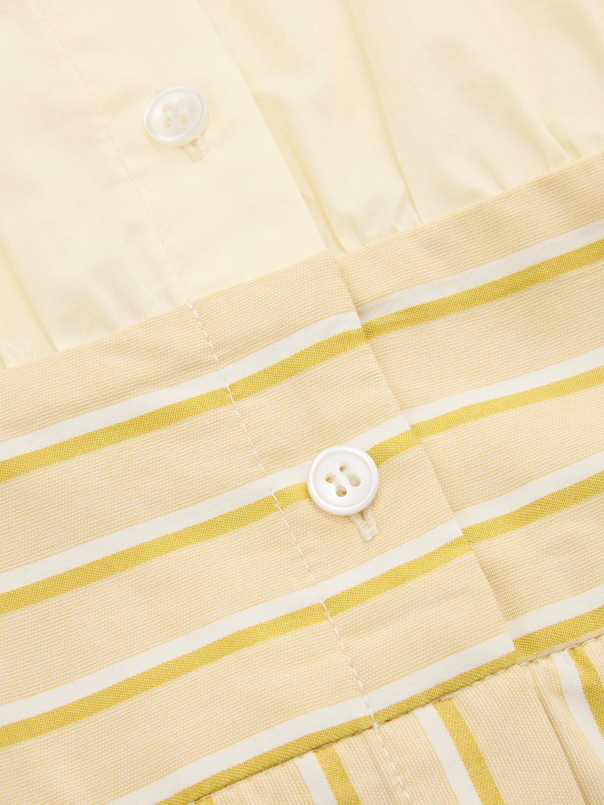 Cotton Striped Tie-Waist Shirt Dress with Belted Waistband