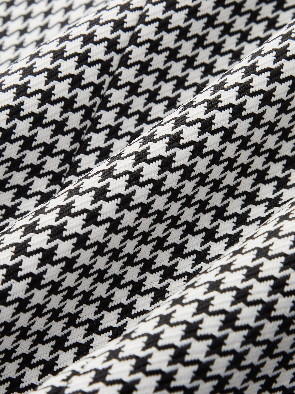Houndstooth Collared Button Down Vest Classic Wool Blend