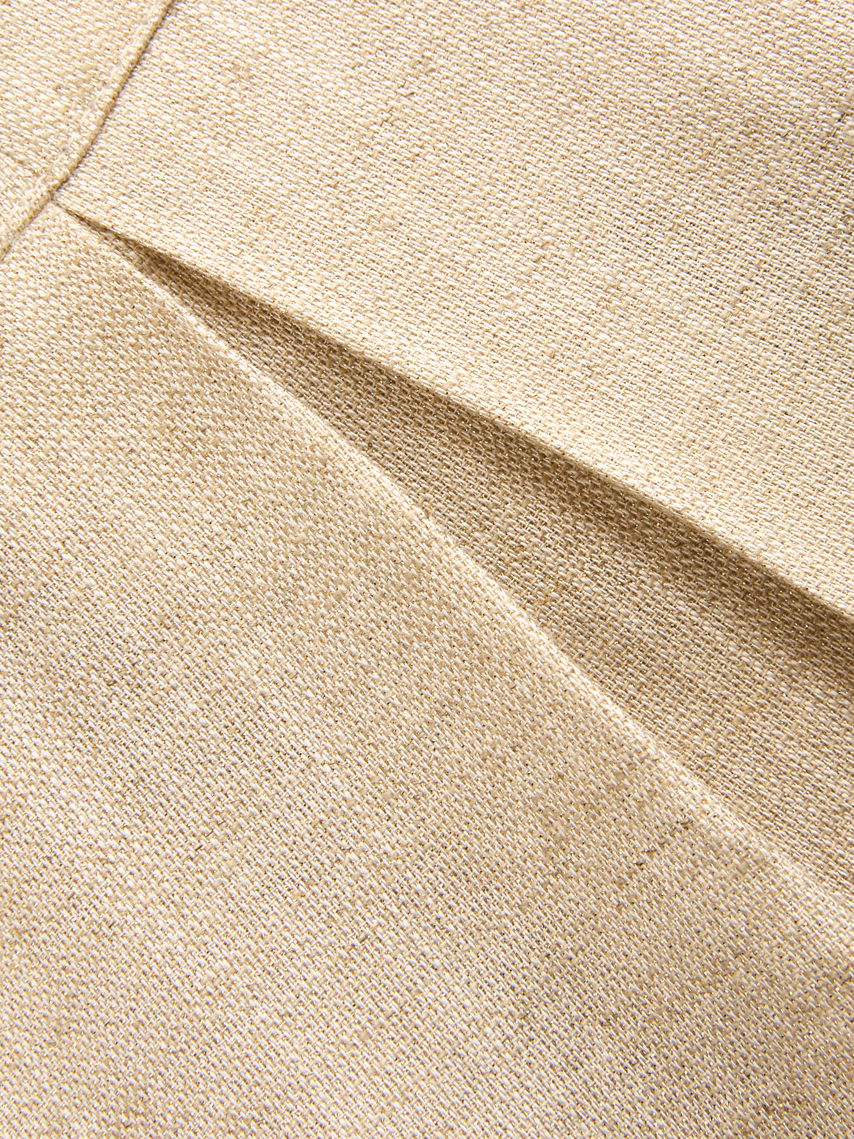 Linen Blend Halter Crop Top & Pants Set with Tie Detail
