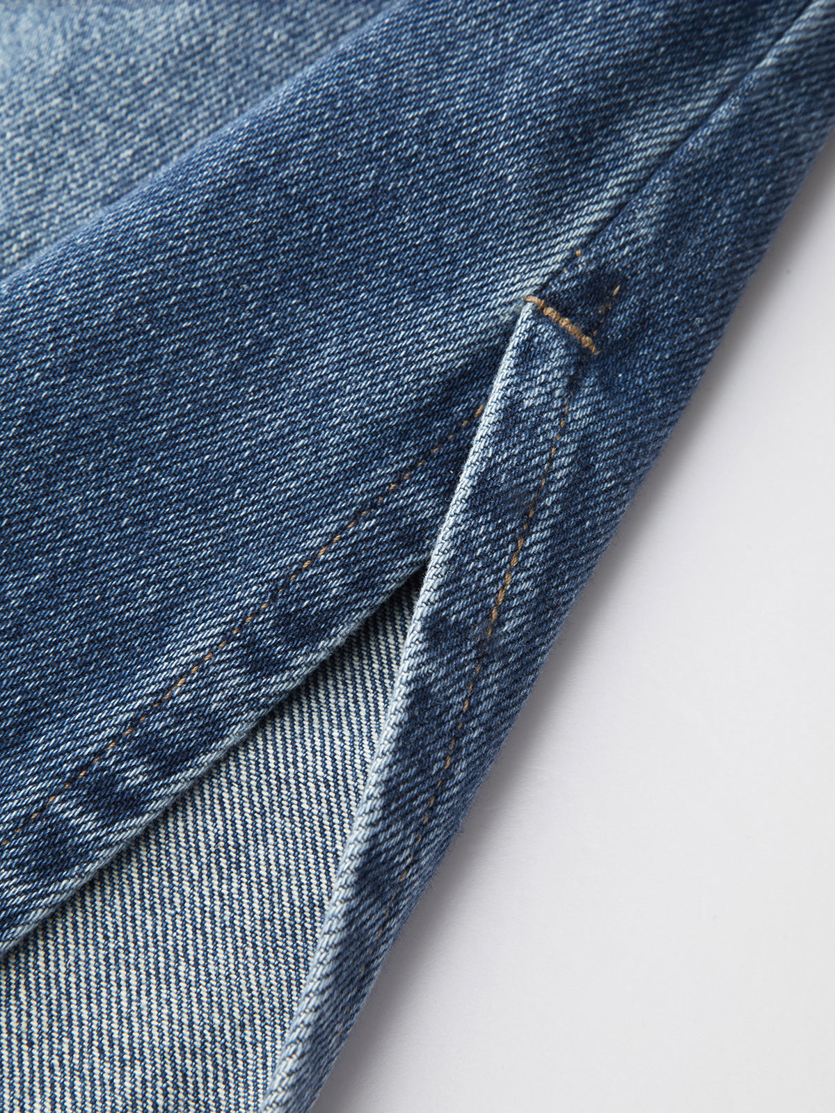 Side Slit Mid-Waist Wide-Leg Jeans for Women Casual Comfort Fit