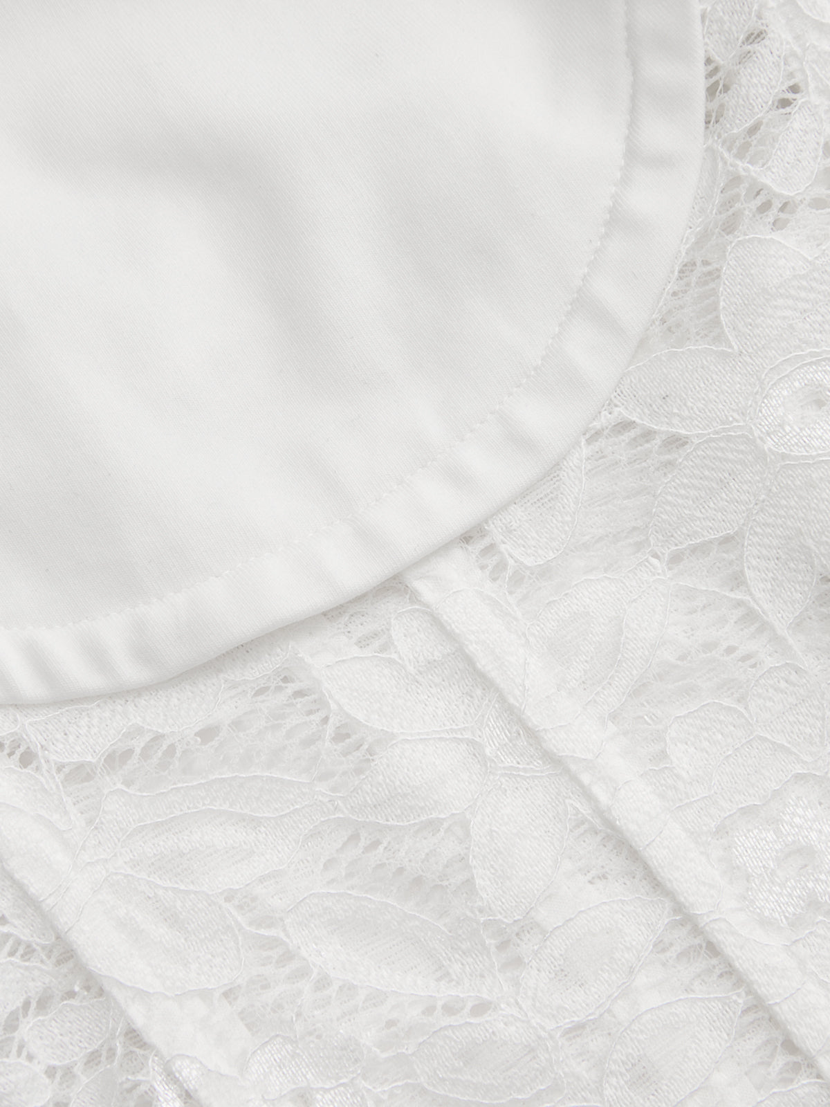 Lace Corset Short Sleeve T-Shirt Fashionable Slim Fit Cotton