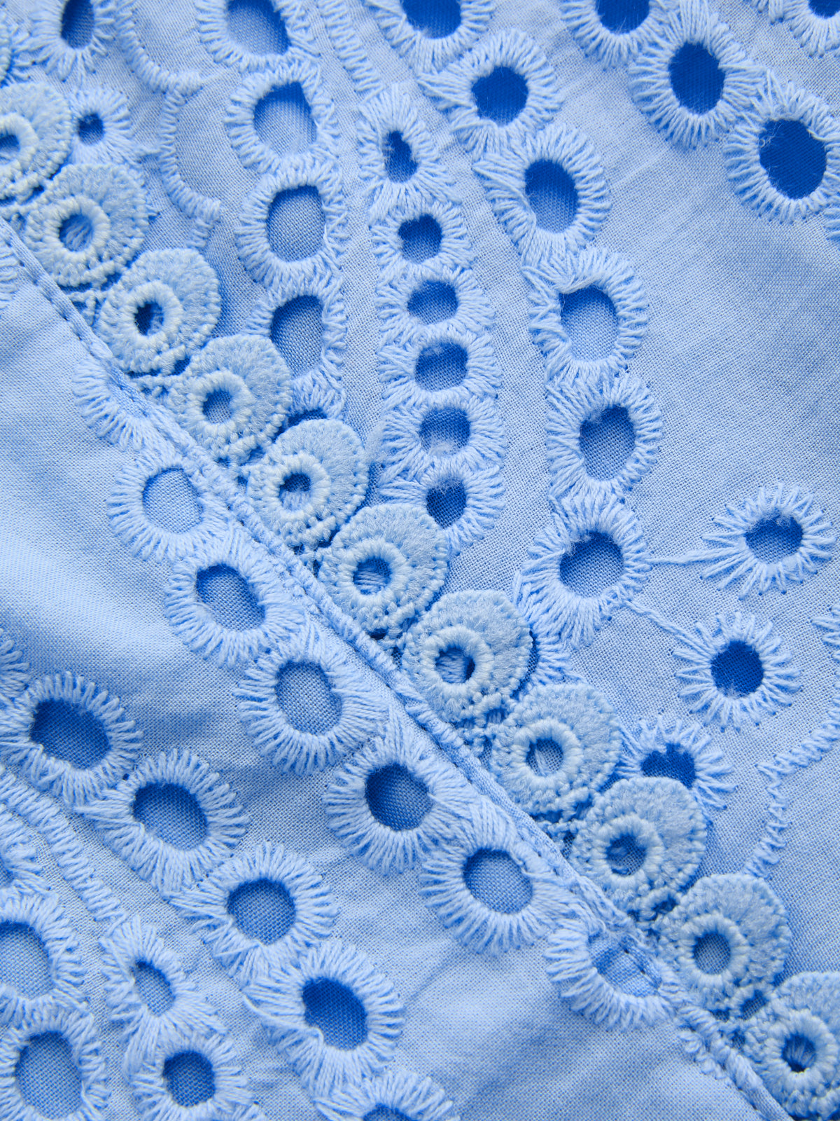 Eyelet Embroidery Top & Maxi Skirt Set for Women Summer Casual