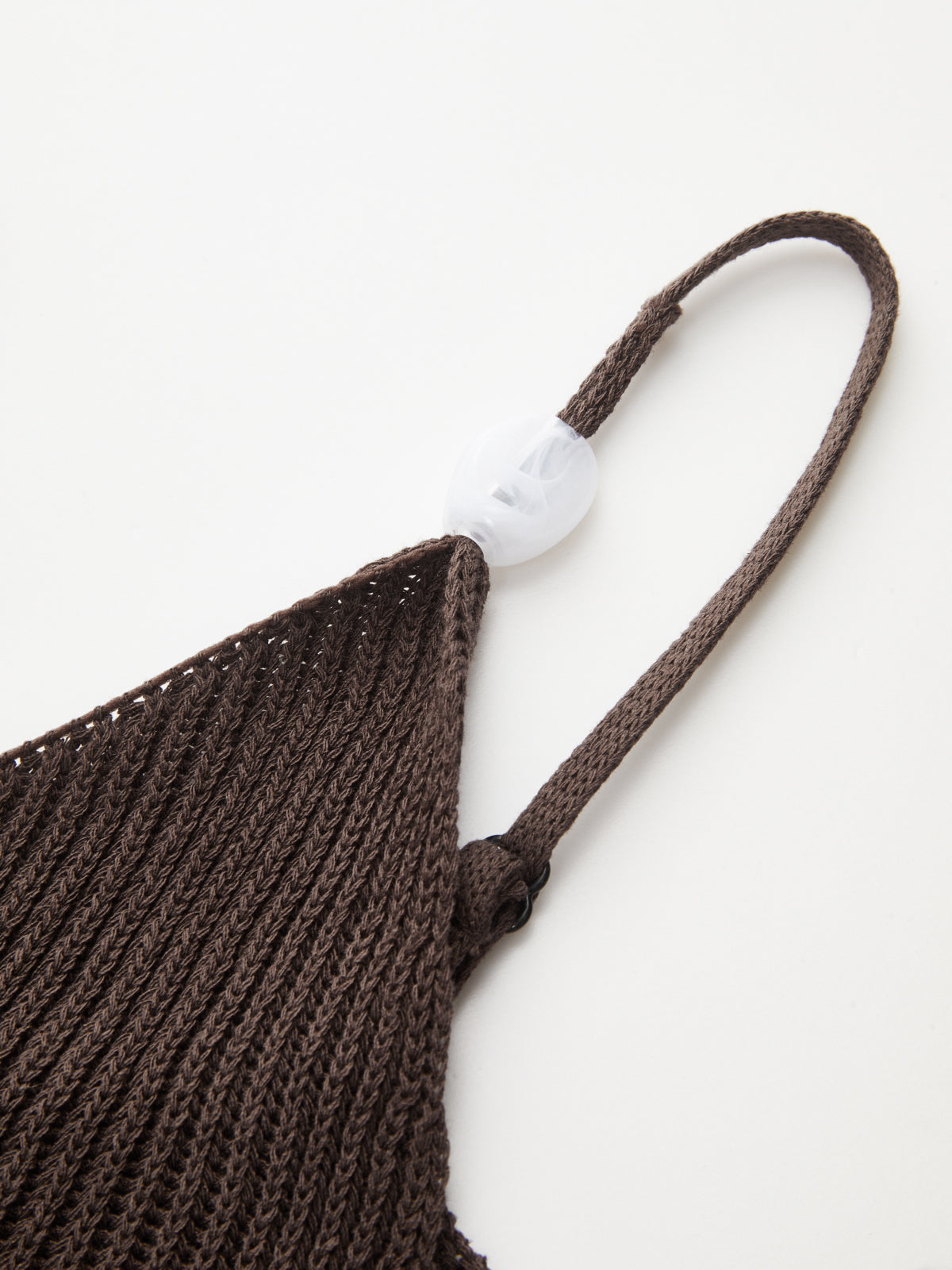 Shell Detail Ribbed Knit Cami Top for Summer Layering