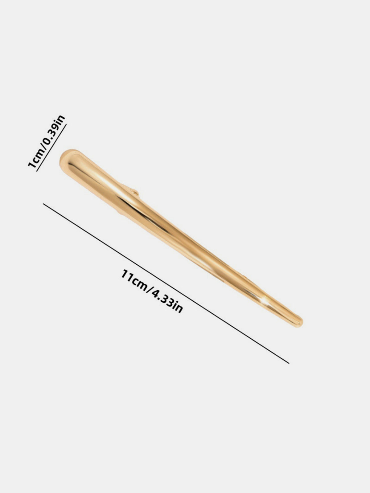 Minimalist Tapered Bar Hair Clip for Women Stylish Accessory