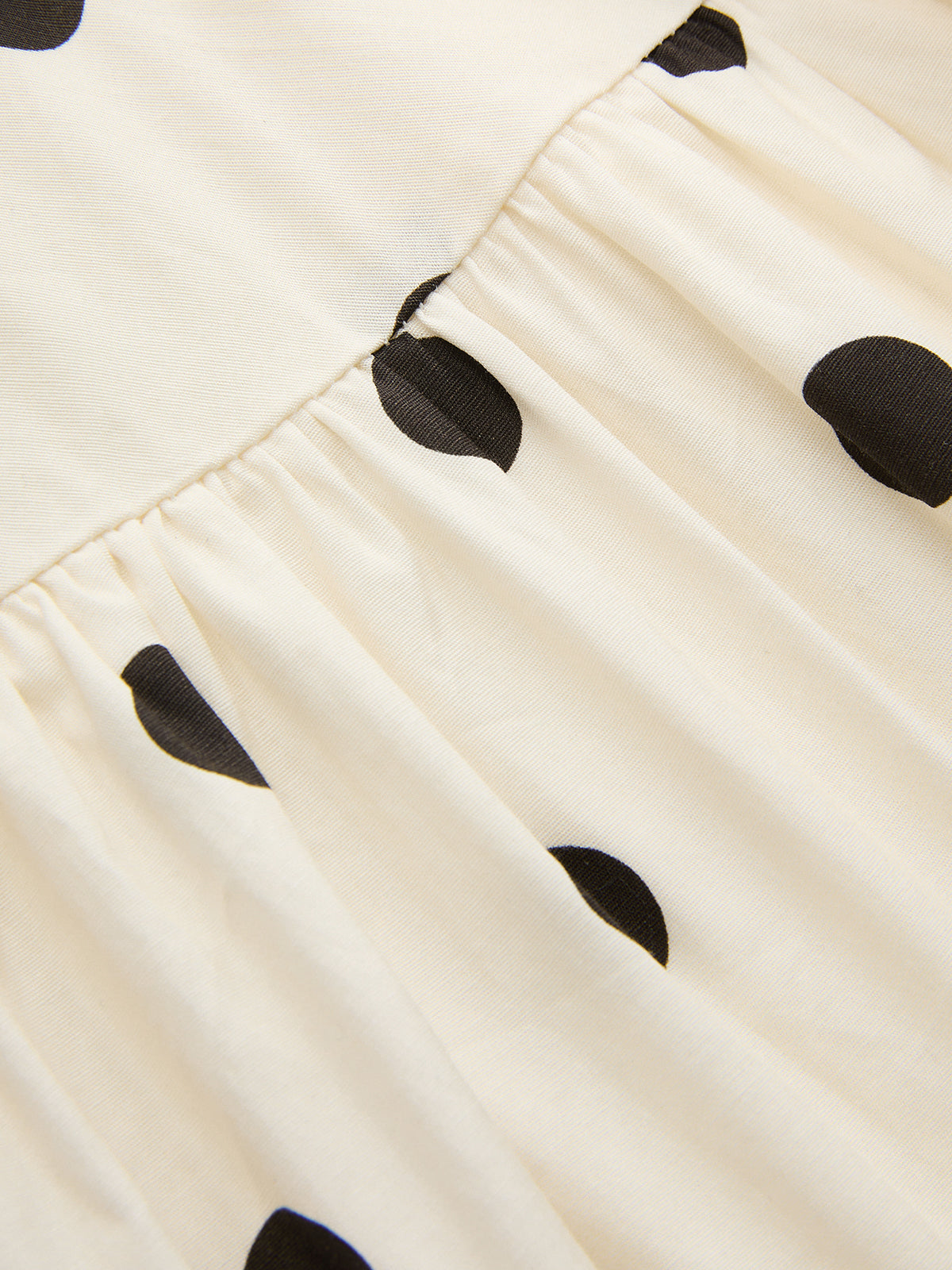 Polka Dot Ruched Cami Maxi Dress with Adjustable Straps