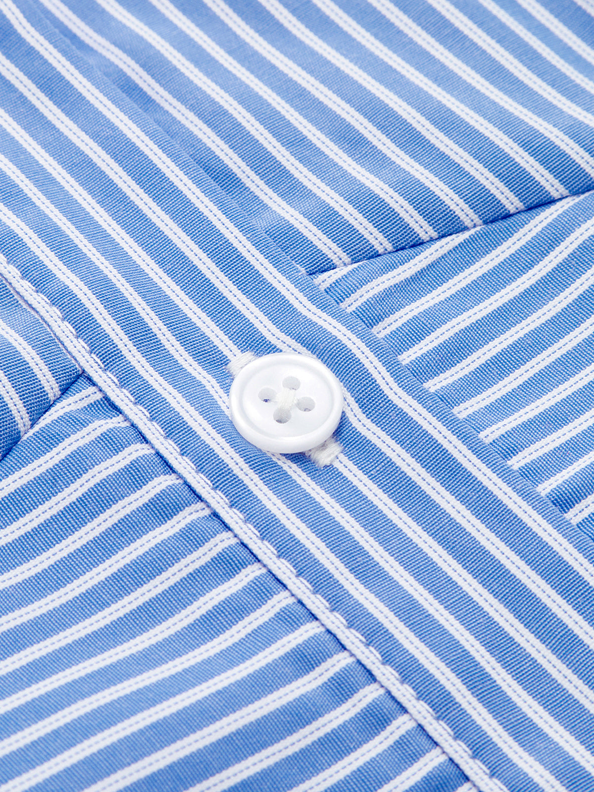 Striped Cropped Half Sleeve Button Shirt for Women Casual Wear