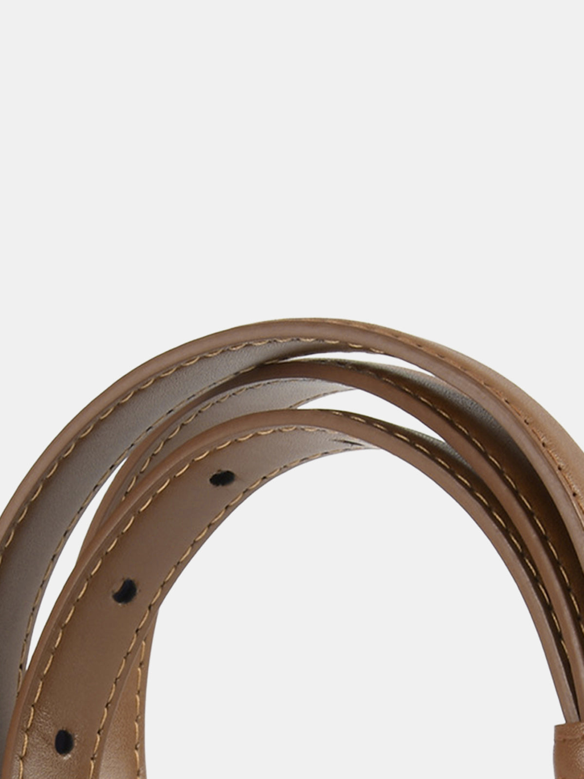 Slim Metal Buckle Genuine Leather Belt for Casual Wear