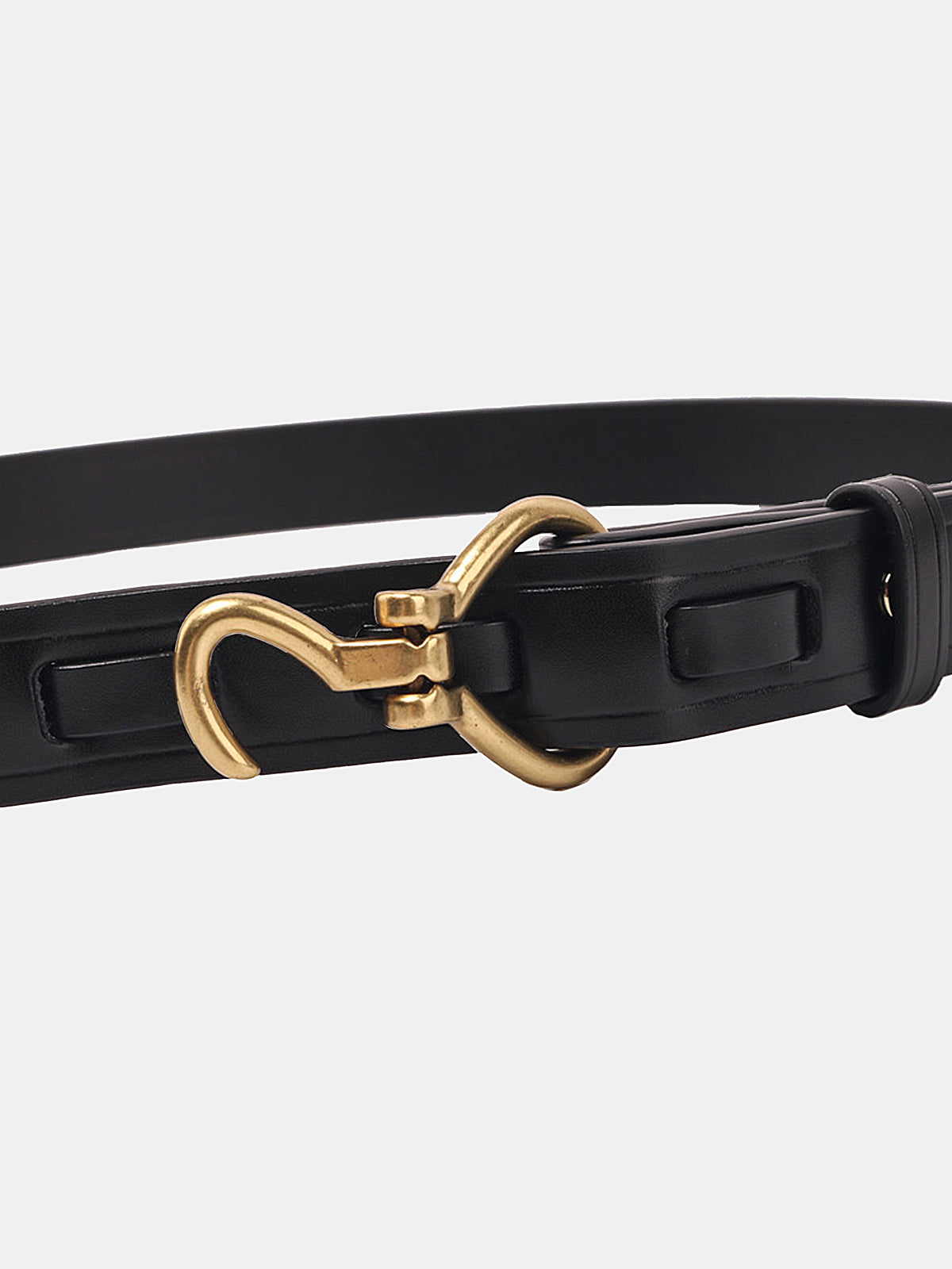 Minimalist Hook Buckle Belt for Casual and Formal Wear