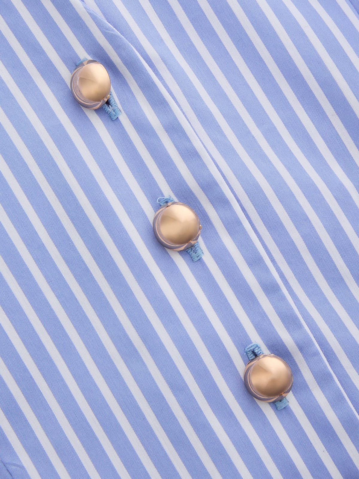 Cotton Striped Halter Peplum Top & Shorts Set for Summer Casual Wear