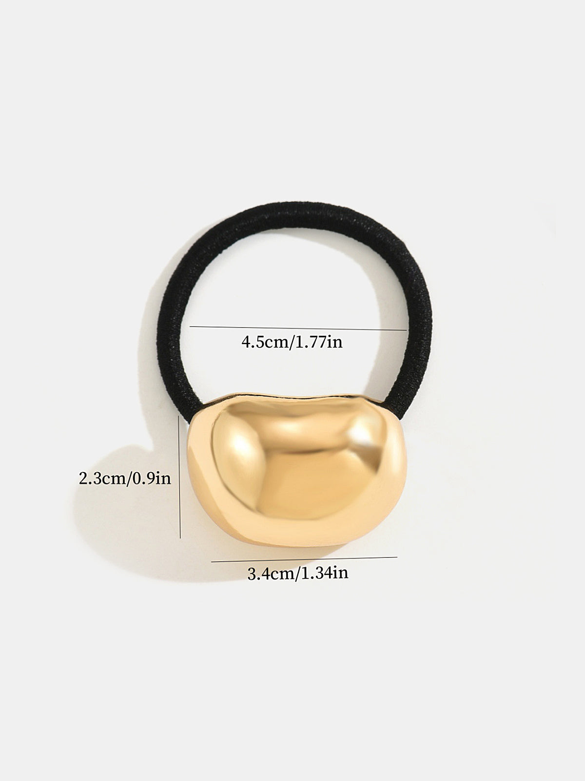 Minimalist Metal Pebble Hair Tie for Women, Stylish and Durable