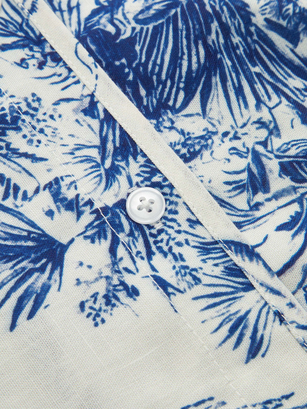 Casual Toile Print Shirt & Shorts Summer Lounge Set
