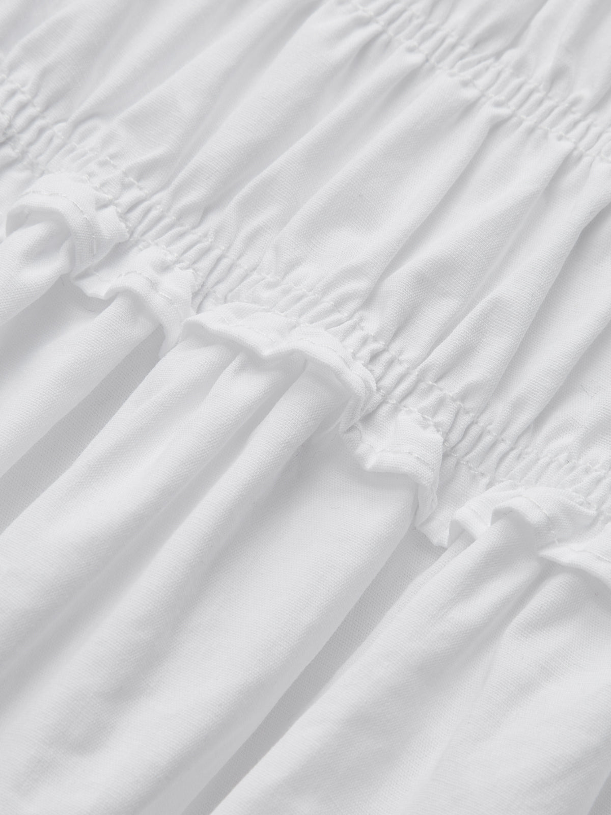 Smocked Cotton Linen Cami Maxi Dress for Summer Beachwear