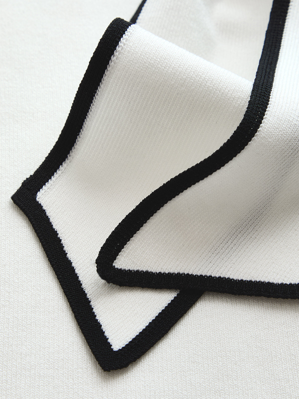 Contrast Trim Tie-Neck Knit Sleeveless Top for Women, Casual Summer Wear