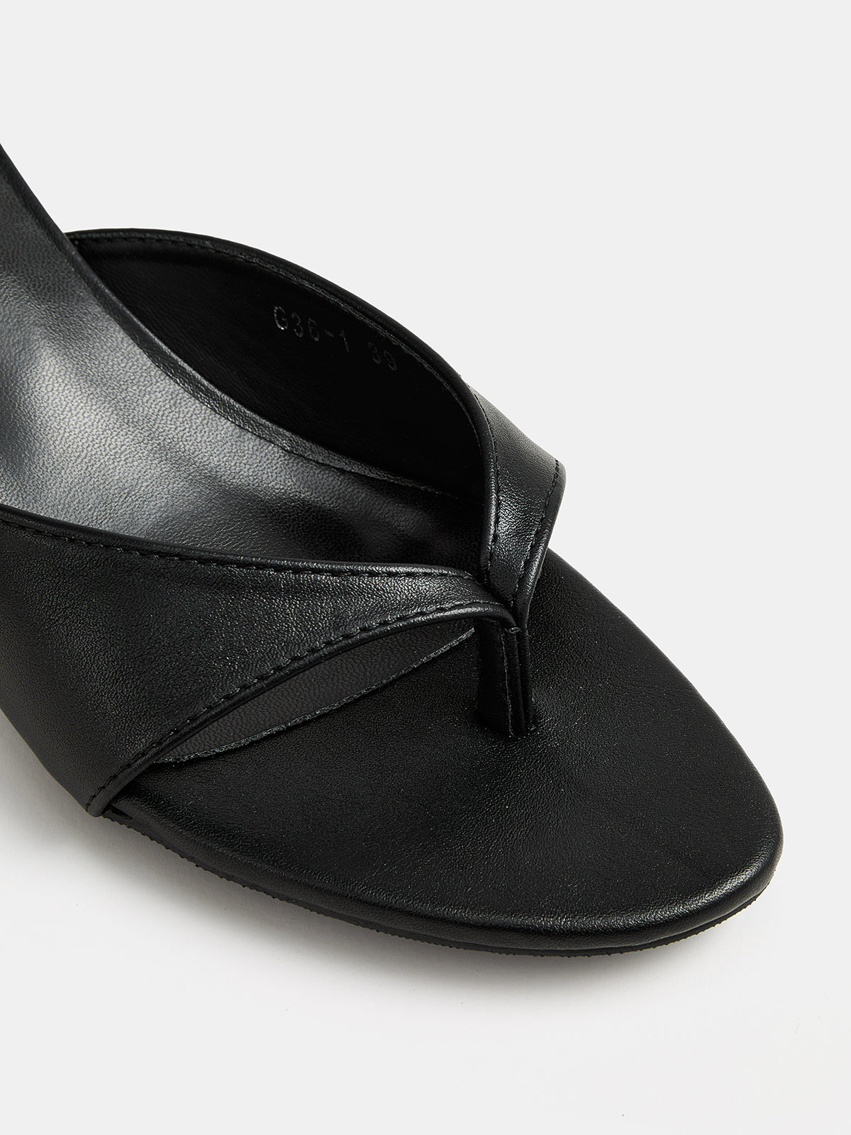 Slip On Thong Kitten Heel Mules Comfortable Elegant Women's Fashion Shoes