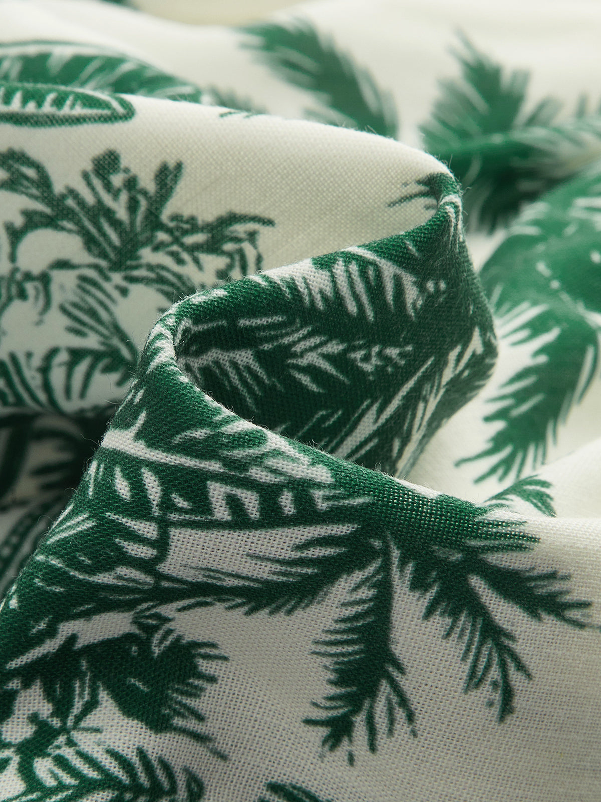 Tropical Print Halter Top & Drawstring Shorts Set for Beachwear
