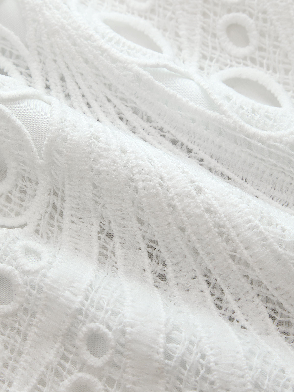 Mandarin Collar Guipure Lace Vest Top Sleeveless Elegant Design