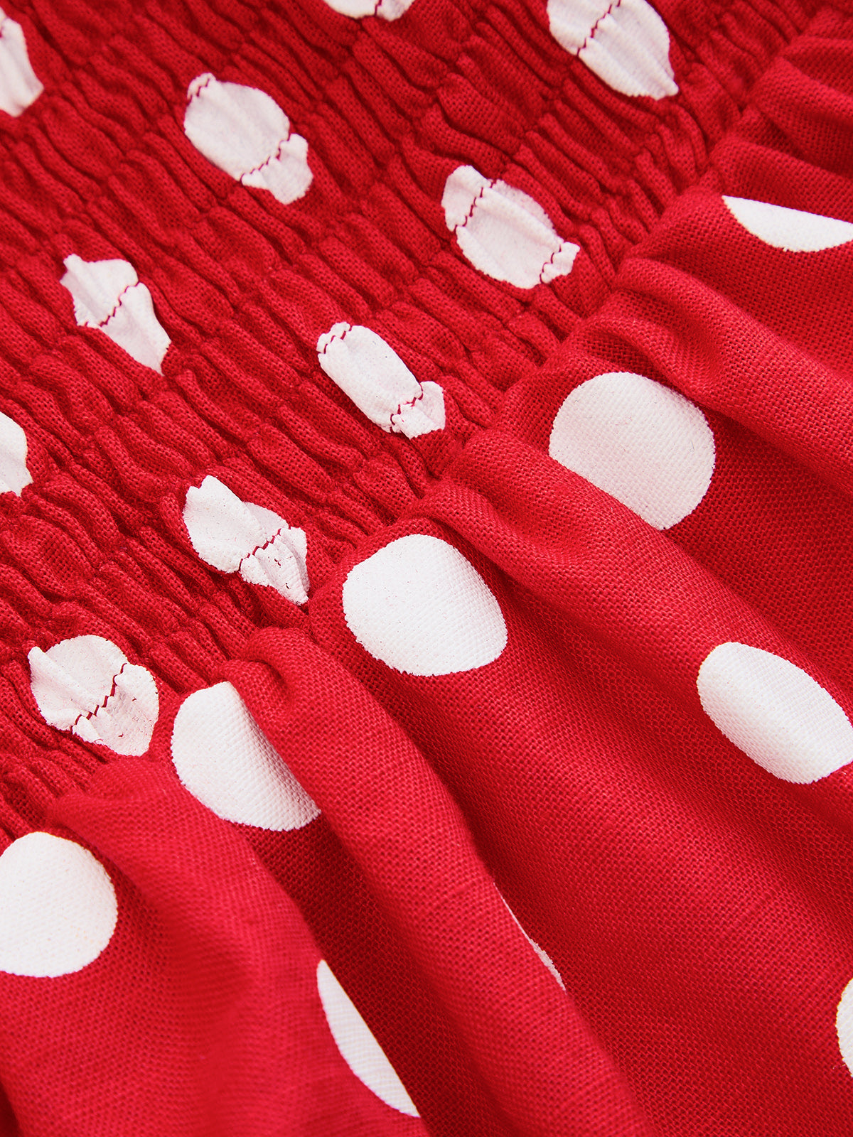 Polka Dot Cotton Linen Two Piece Casual Summer Shorts Set for Women